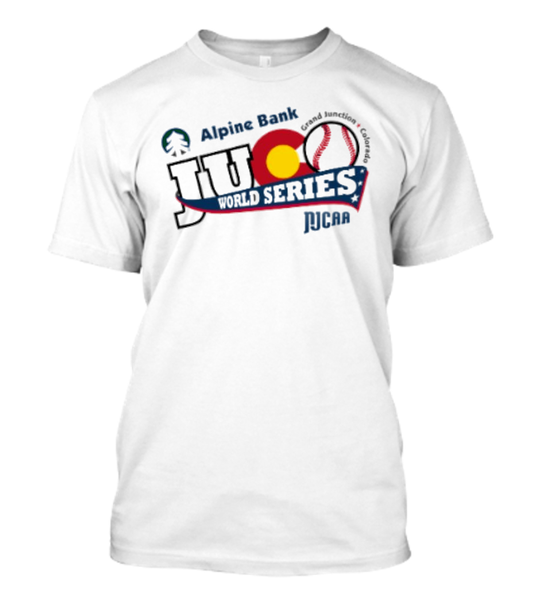 Alpine Bank JUCO World Series Grand Junction Colorado NJCAA 2025 T-Shirt