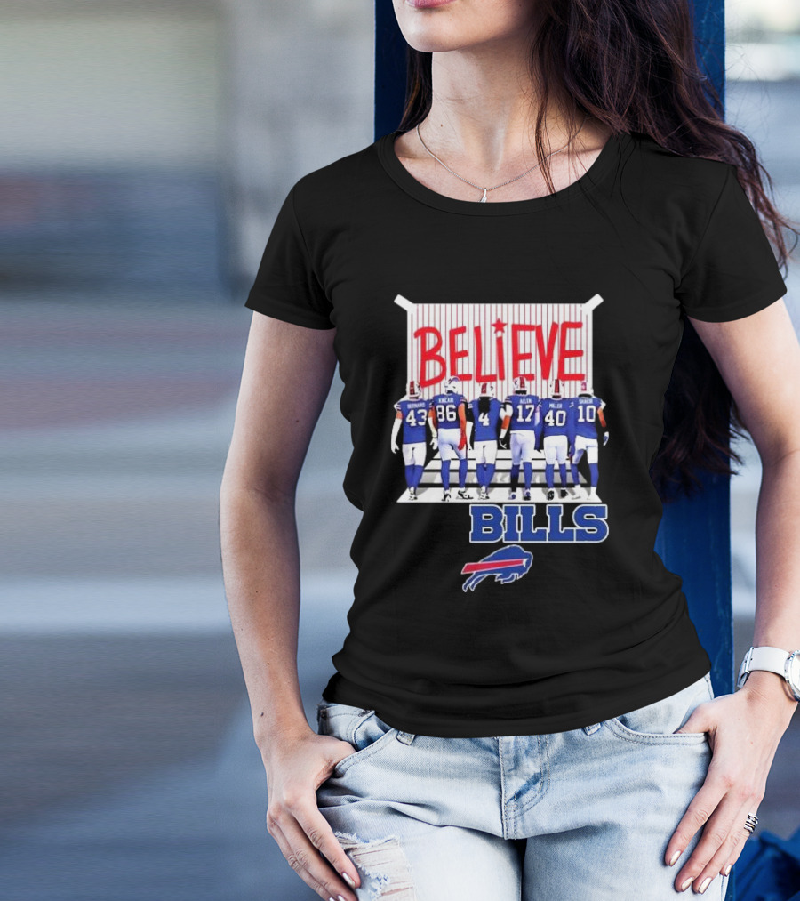 Buffalo Bills Players Believe 2024 Go Bills Believe Bills Buffalo Bills T-Shirt