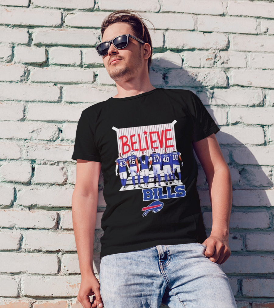 Buffalo Bills Players Believe 2024 Go Bills Believe Bills Buffalo Bills T-Shirt