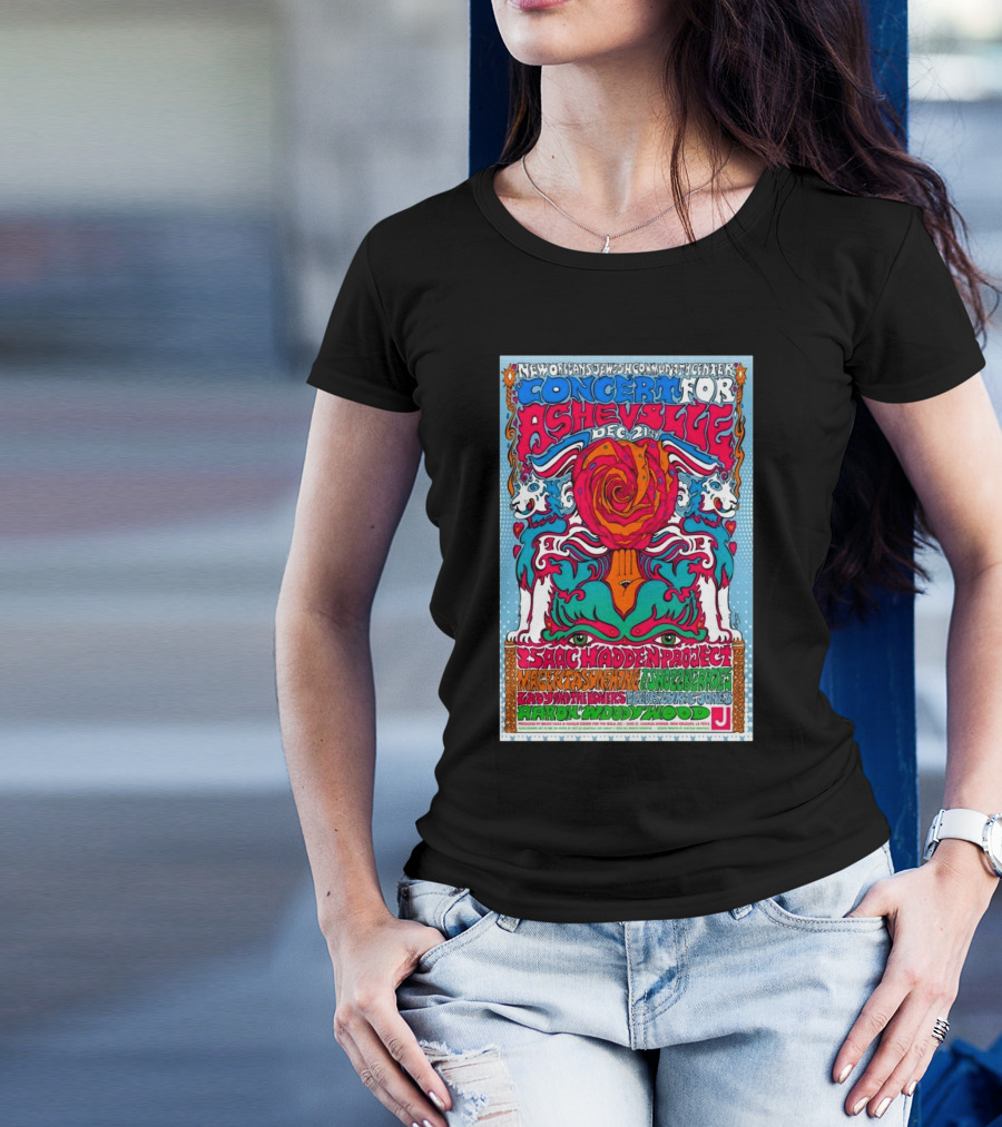 New Orleans Jewish Community Center Concert For Asheville December 21 Isaac Hadden Project Maggie Asselin Nate Laban Zion Harmonizers Freddie Blue Airkoy Woody Wood T-Shirt