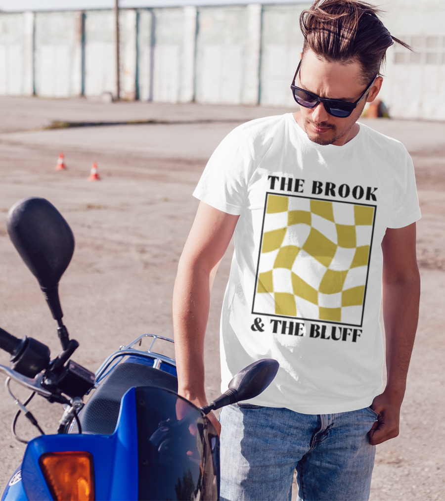 The Brook And The Bluff Wavy Yellow Checkered T-Shirt