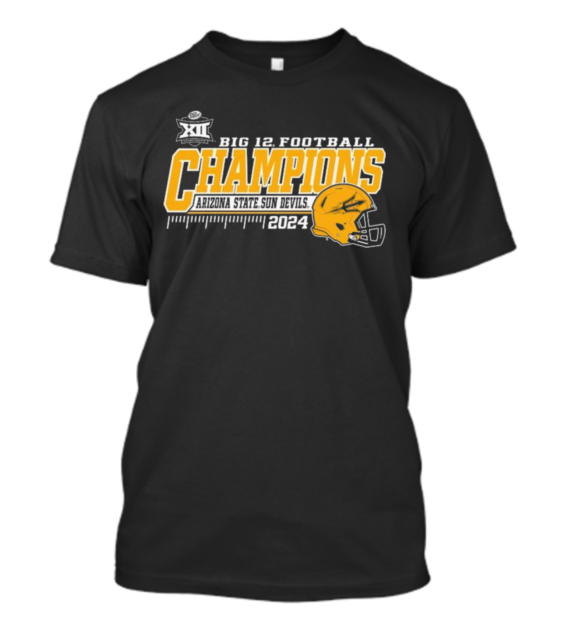 Arizona State Sun Devils Big 12 Football Champions 2024 Locker Room T-Shirt