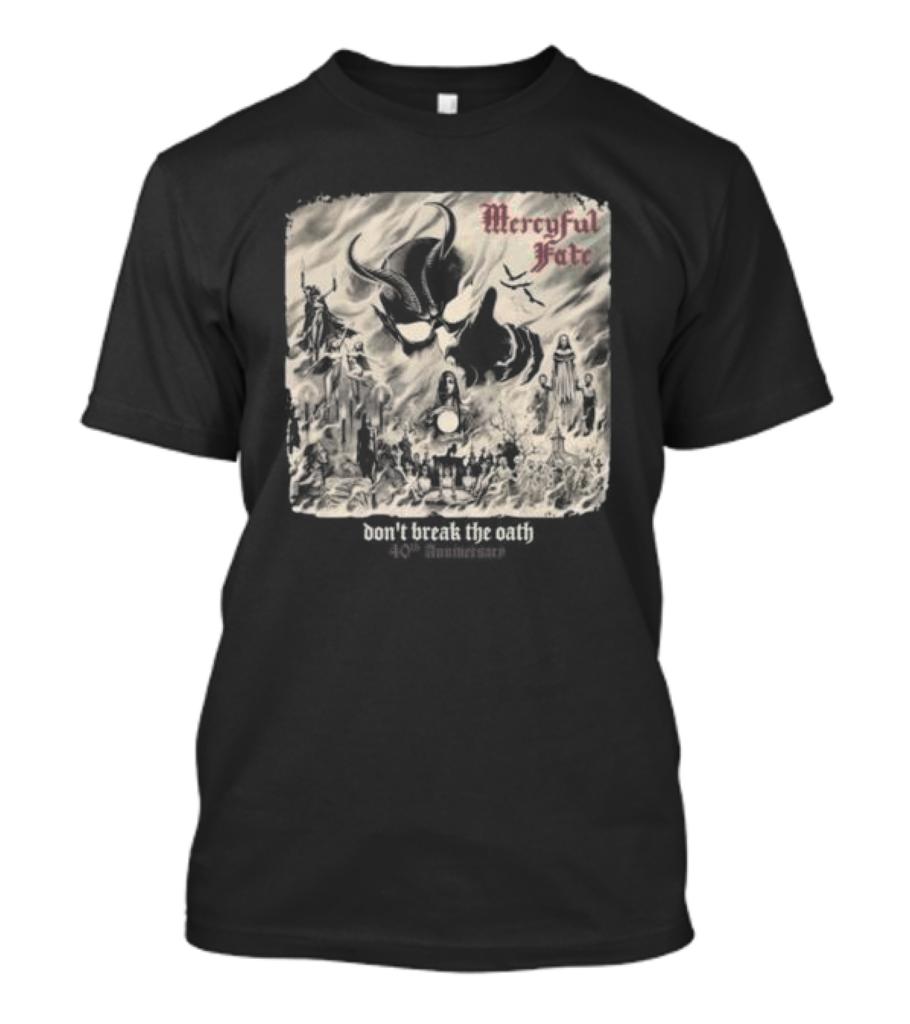 Mercyful Fate Don't Break The Oath 40th Anniversary Collage T-Shirt