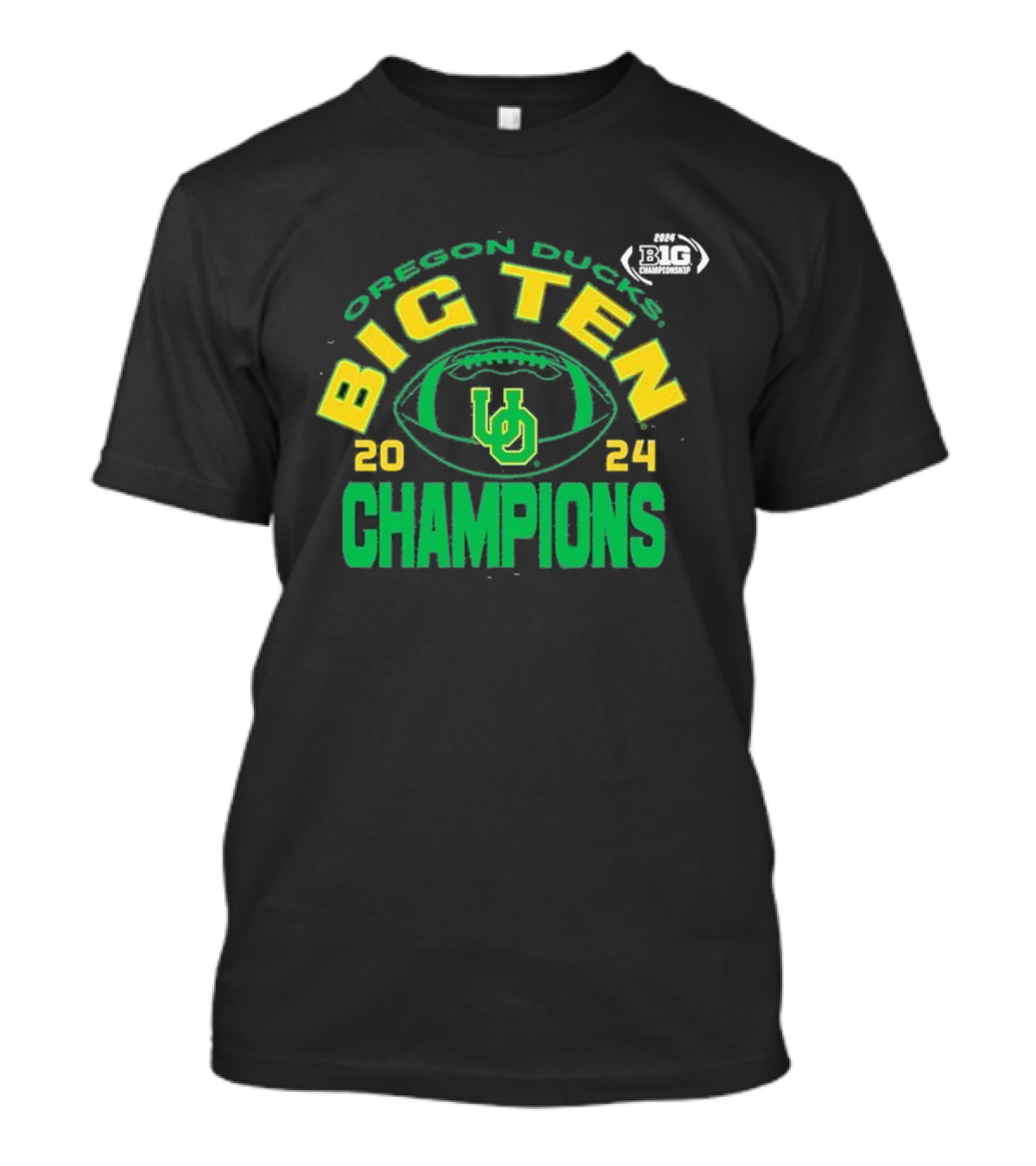 Oregon Ducks Big Ten Champions 2024 Football Championship T-Shirt