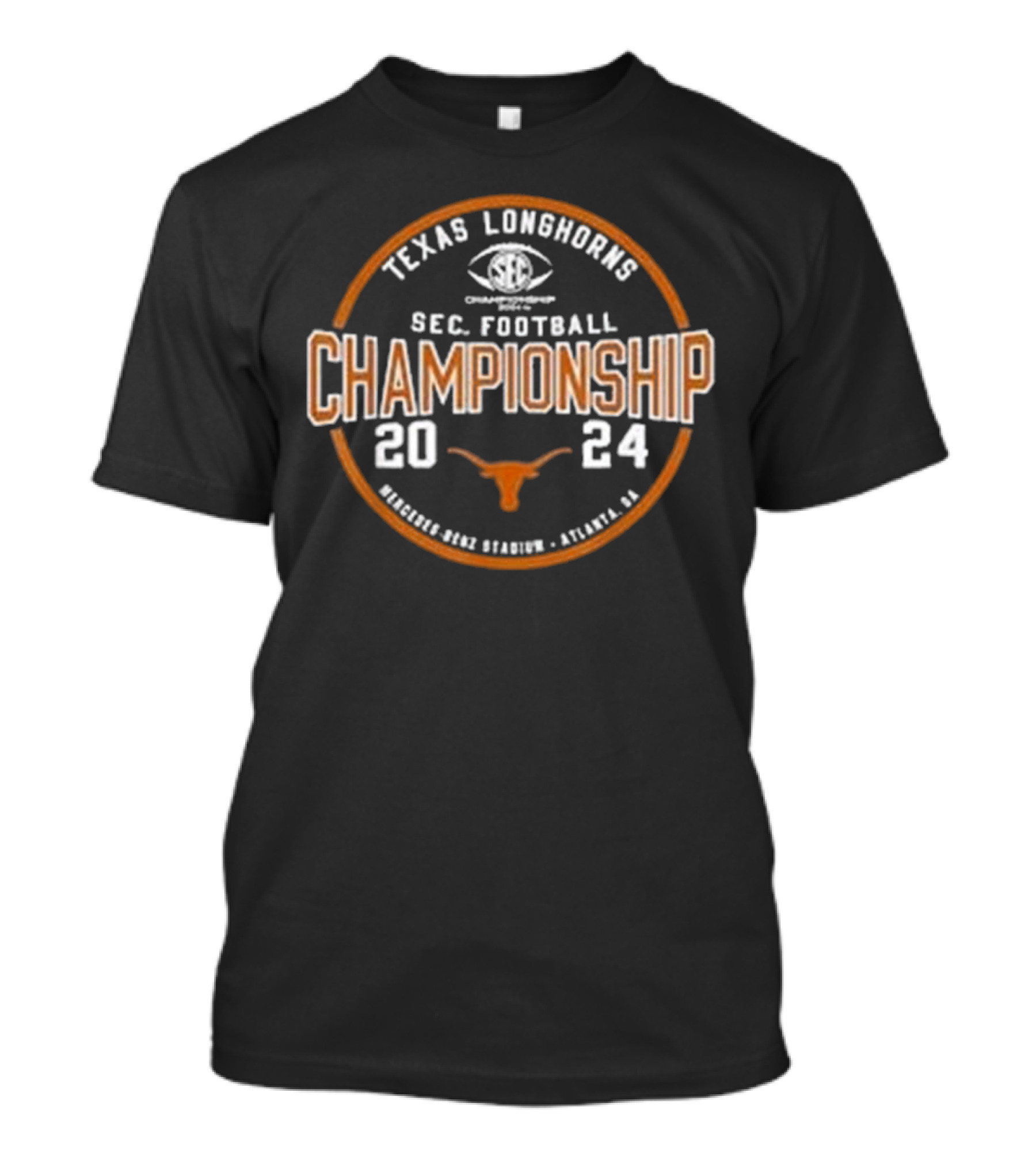 Texas Longhorns SEC Football Championship 2024 Mercedes-Benz Stadium Atlanta GA T-Shirt