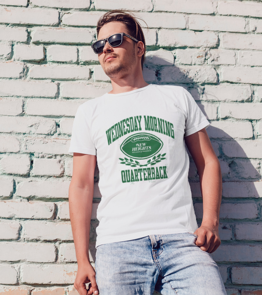 New Heights Wednesday Morning Quarterback With Jason And Travis Kelce Football T-Shirt