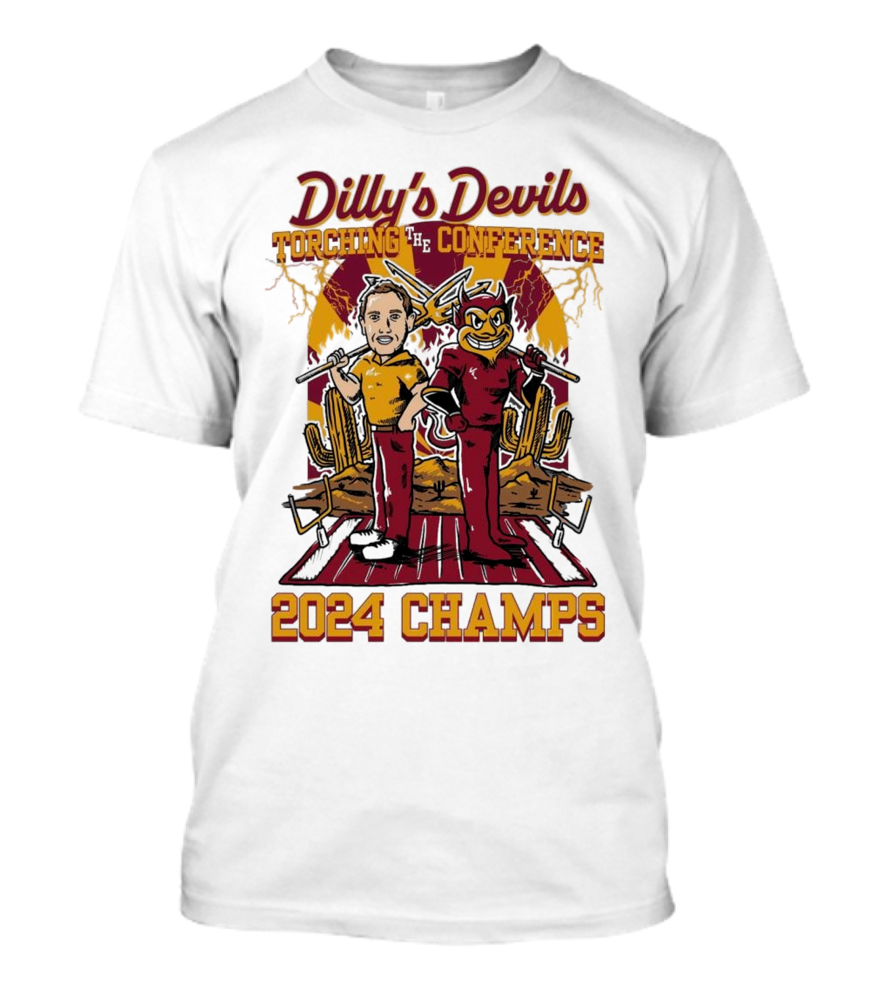 Dilly's Devils Torching The Conference 2024 Champs T-Shirt