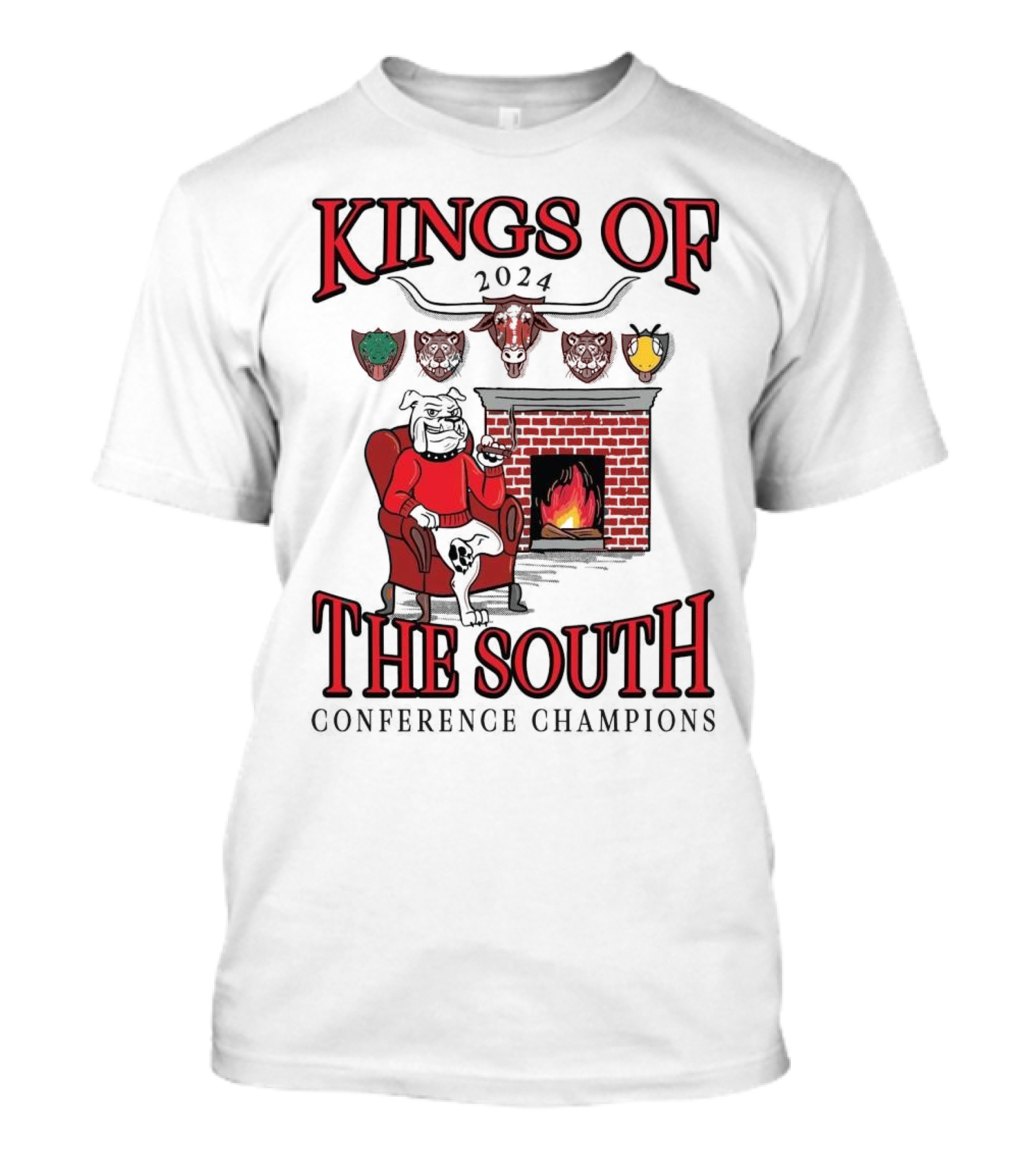 Kings Of The South 2024 Conference Champions Georgia Bulldogs T-Shirt