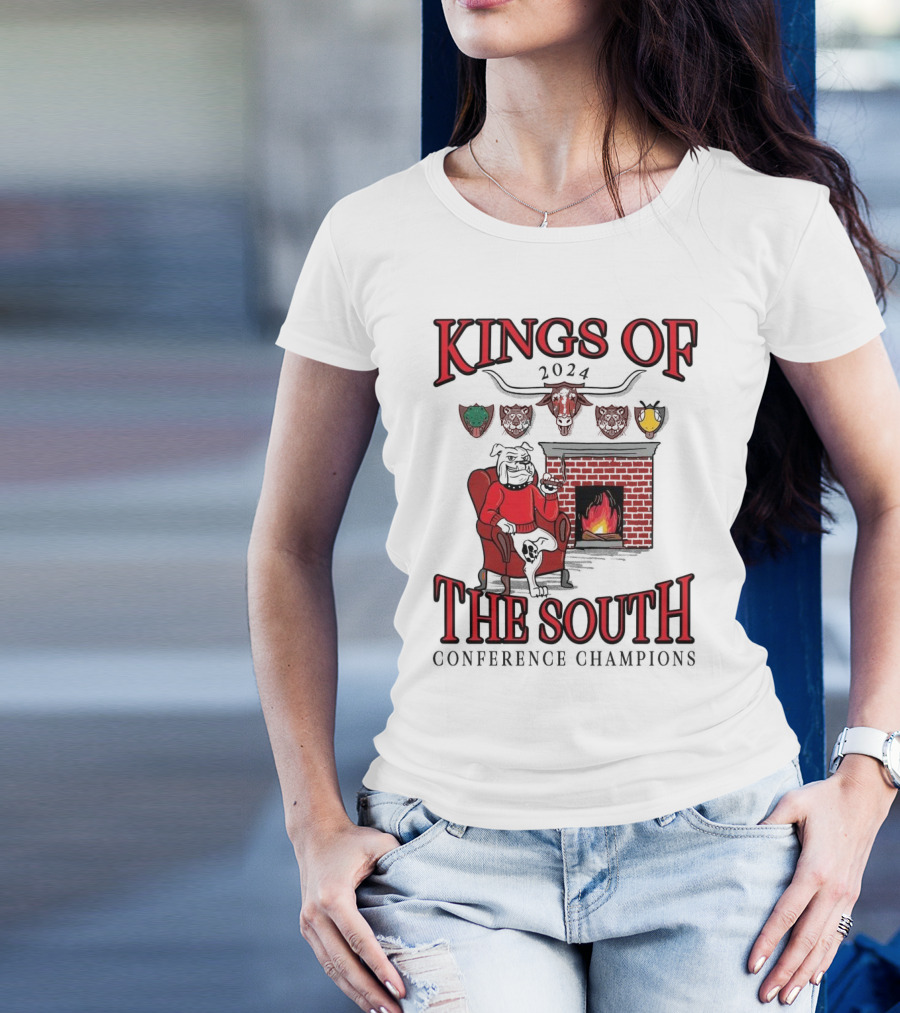 Kings Of The South 2024 Conference Champions Georgia Bulldogs T-Shirt