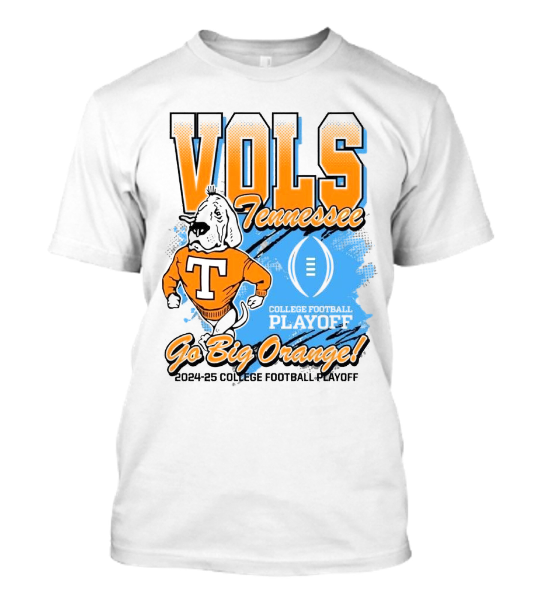 Tennessee Vols 2024-25 College Football Playoff Smokey Go Big Orange T-Shirt