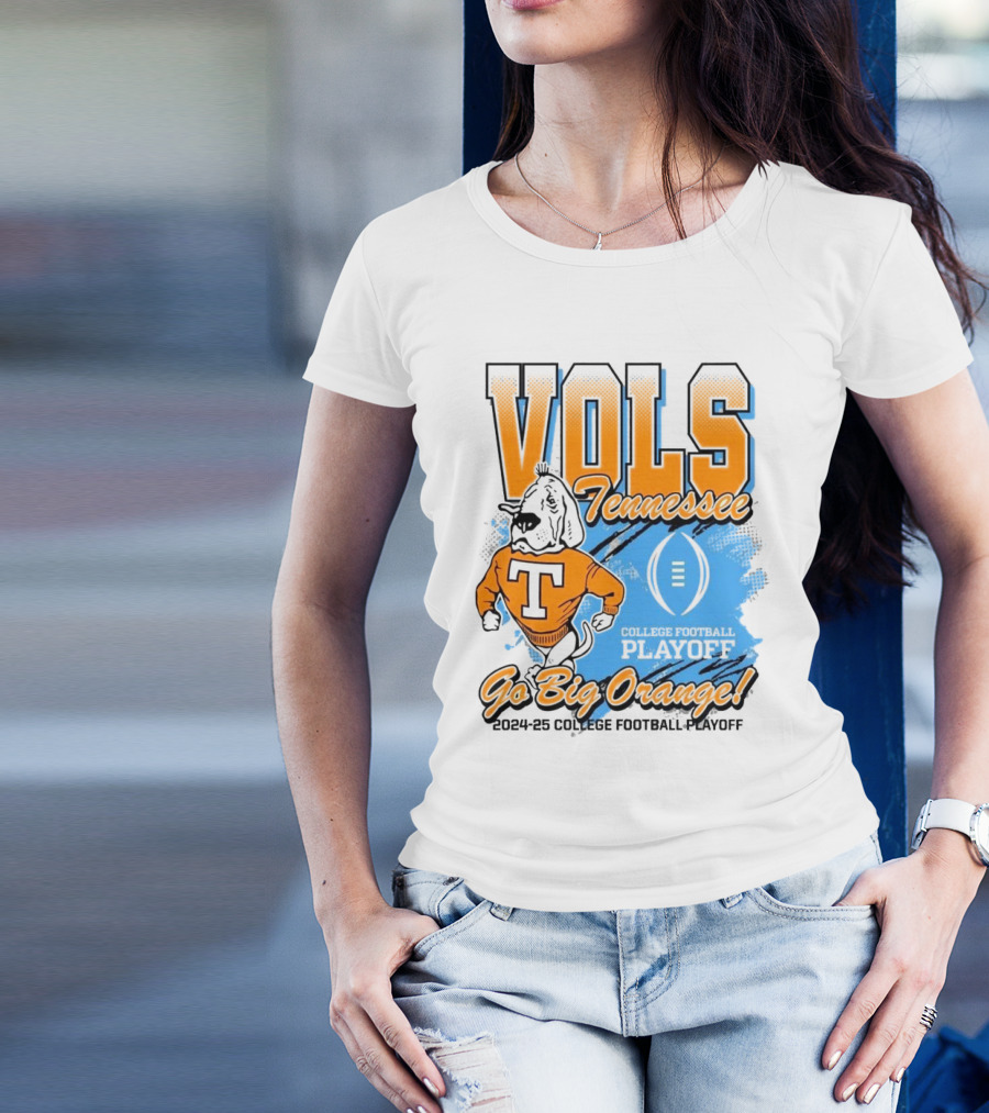 Tennessee Vols 2024-25 College Football Playoff Smokey Go Big Orange T-Shirt