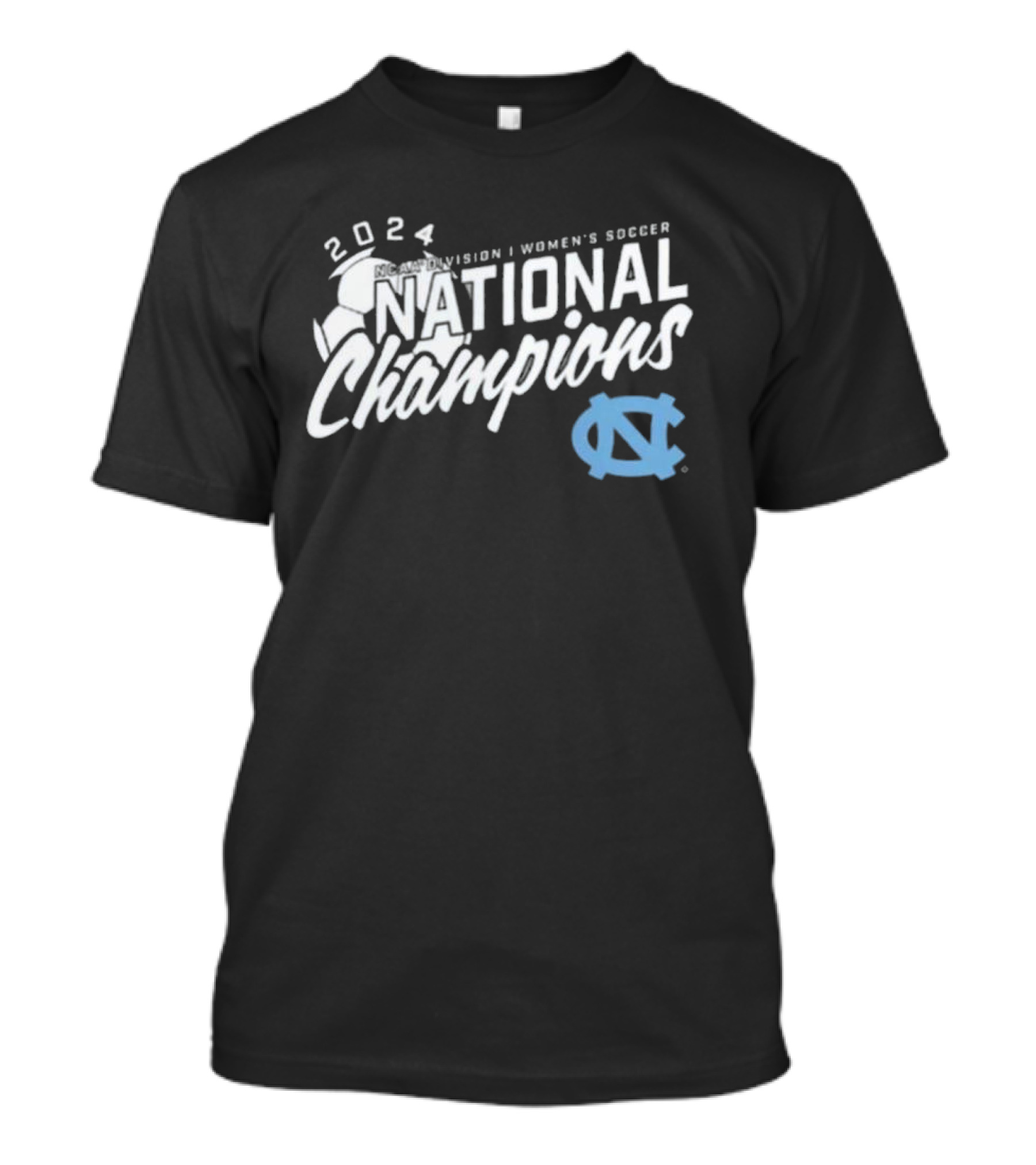 North Carolina Tar Heels 2024 NCAA Division I Women's Soccer National Champions T-Shirt