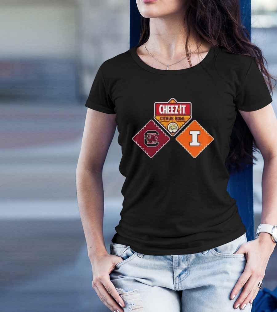 South Carolina Gamecocks Vs Illinois Fighting Illini Cheez-It Citrus Bowl T-Shirt