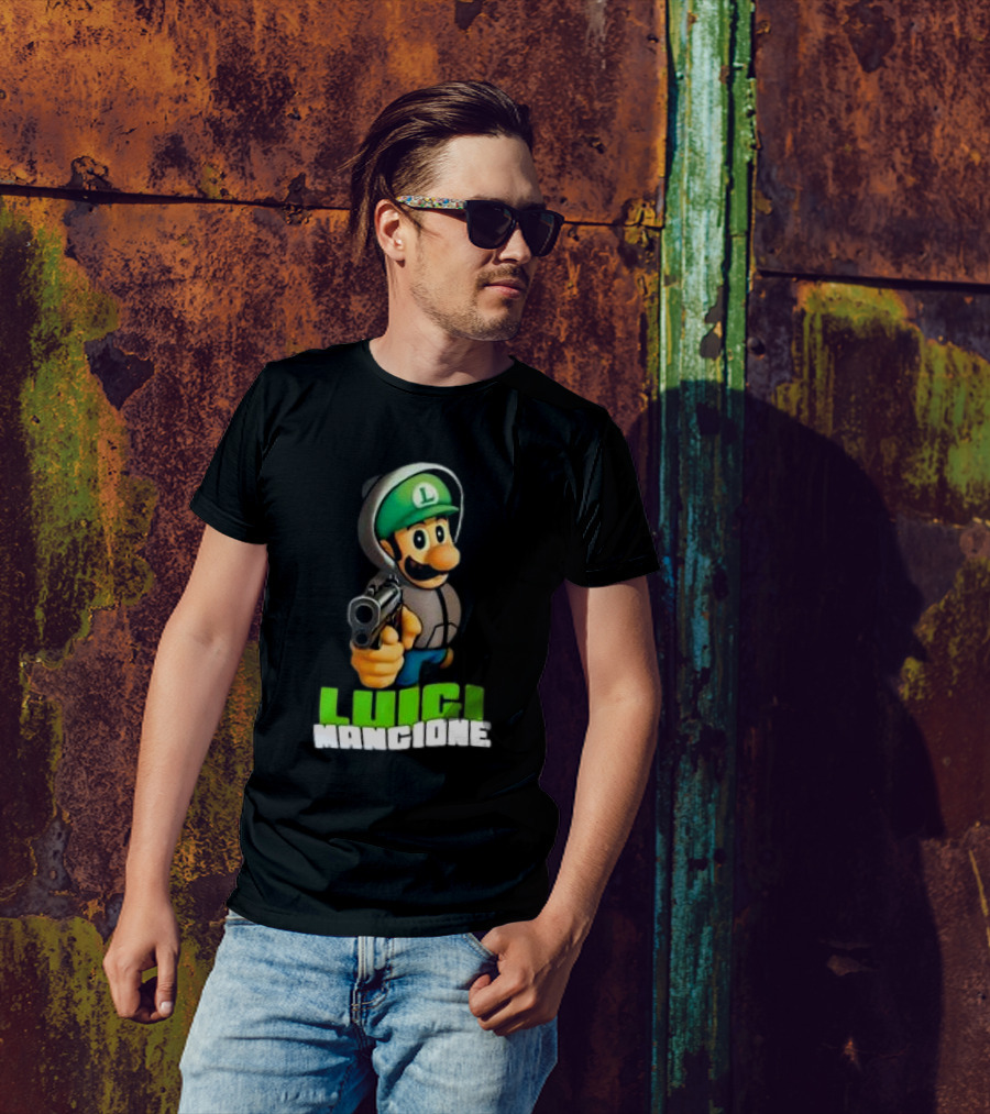 Luigi Mangione Super Mario Free T-Shirt