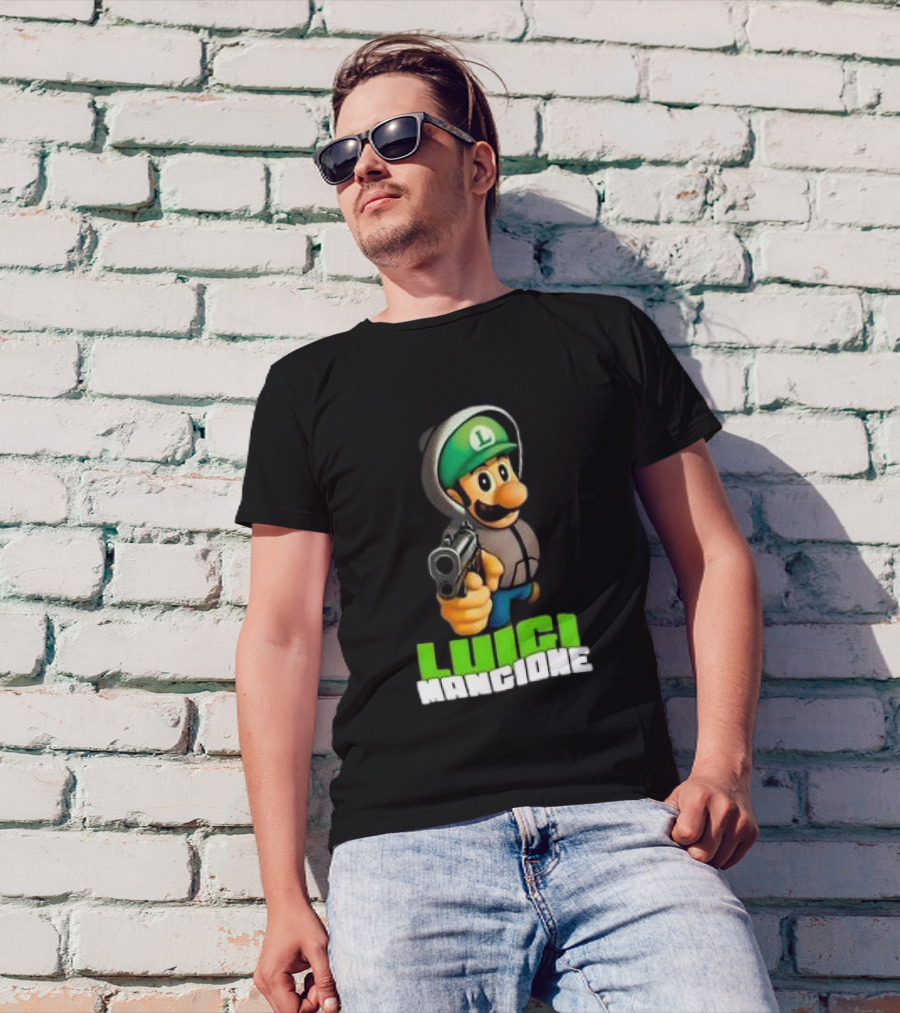 Luigi Mangione Super Mario Free T-Shirt