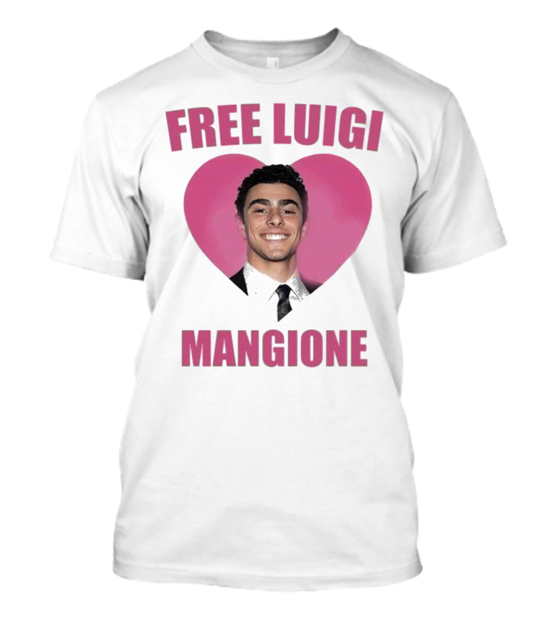 Free Luigi Mangione Heart T-Shirt