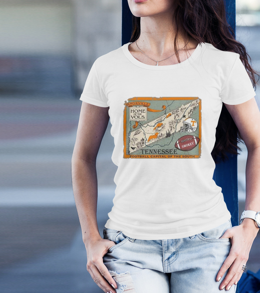 Tennessee Knoxville Home Of The Vols Football Capital Of The South Smokey T-Shirt