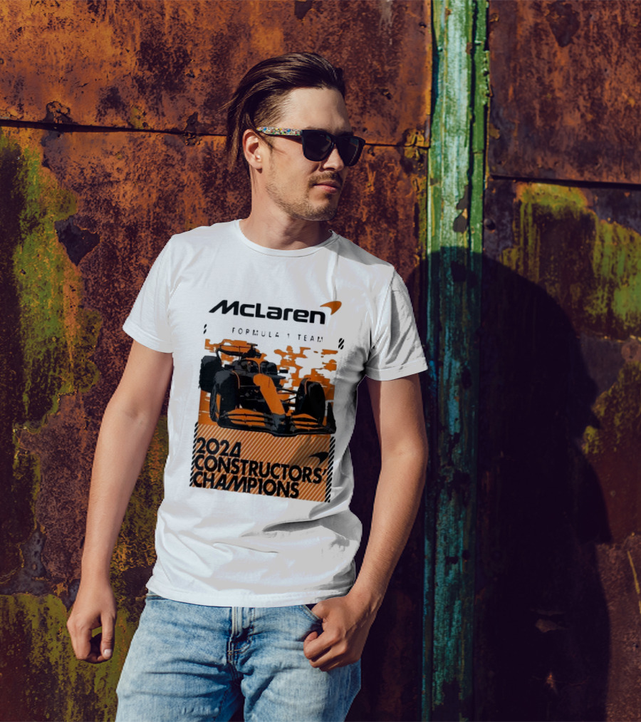 McLaren Formula 1 Team 2024 Constructors Champions F1 Racing T-Shirt