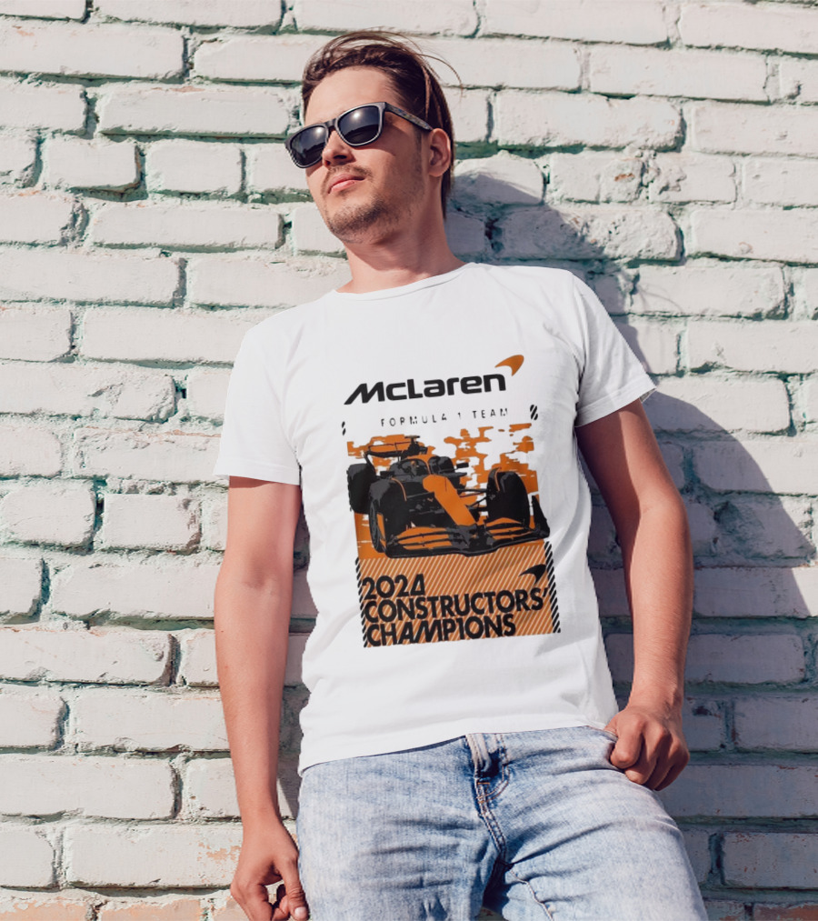 McLaren Formula 1 Team 2024 Constructors Champions F1 Racing T-Shirt