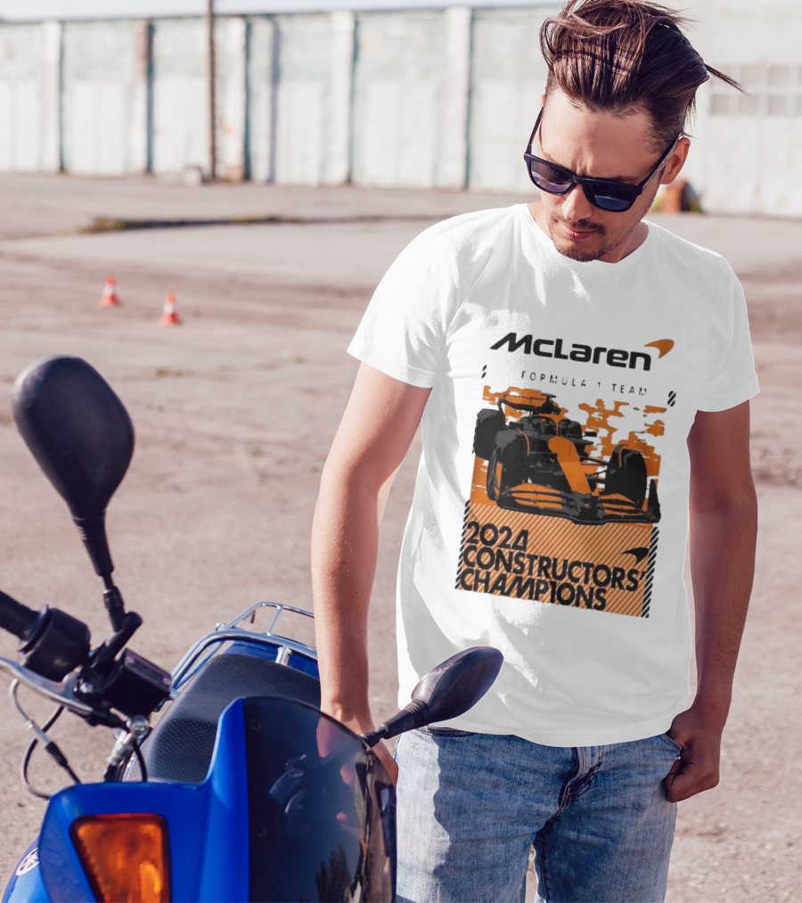 McLaren Formula 1 Team 2024 Constructors Champions F1 Racing T-Shirt