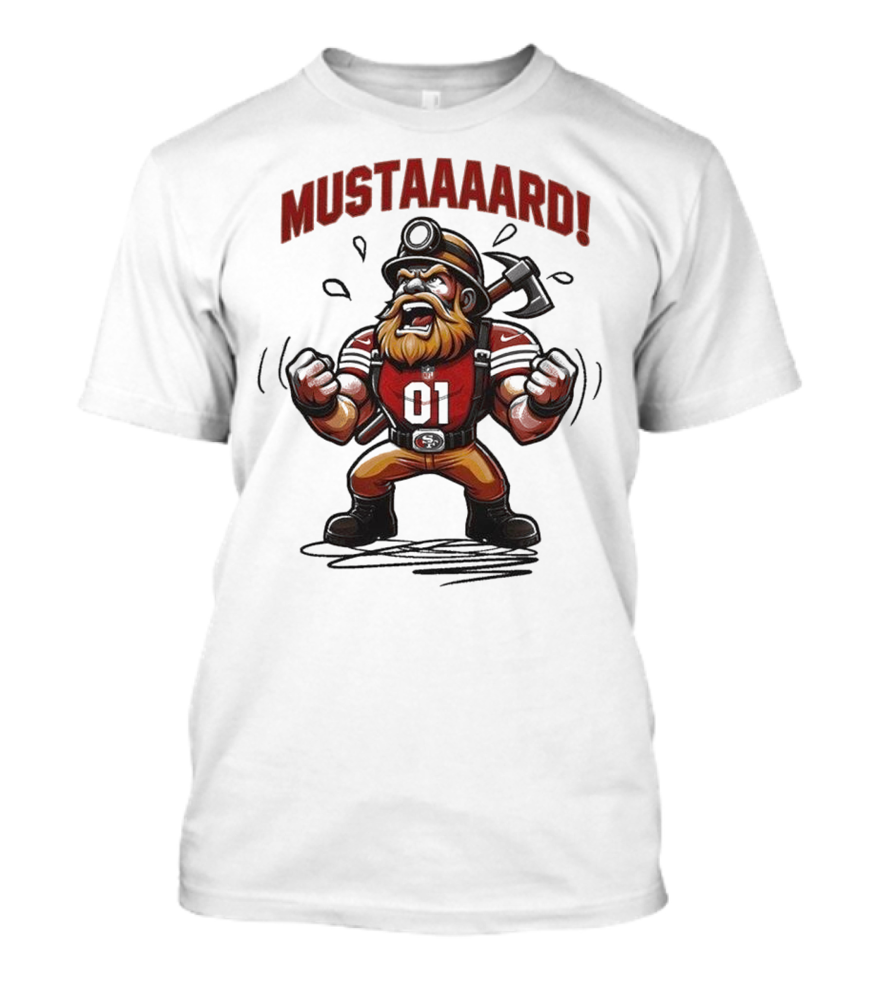 San Francisco 49ers Mustard Miner 2024 Kendrick Lamar Not Like Us T-Shirt