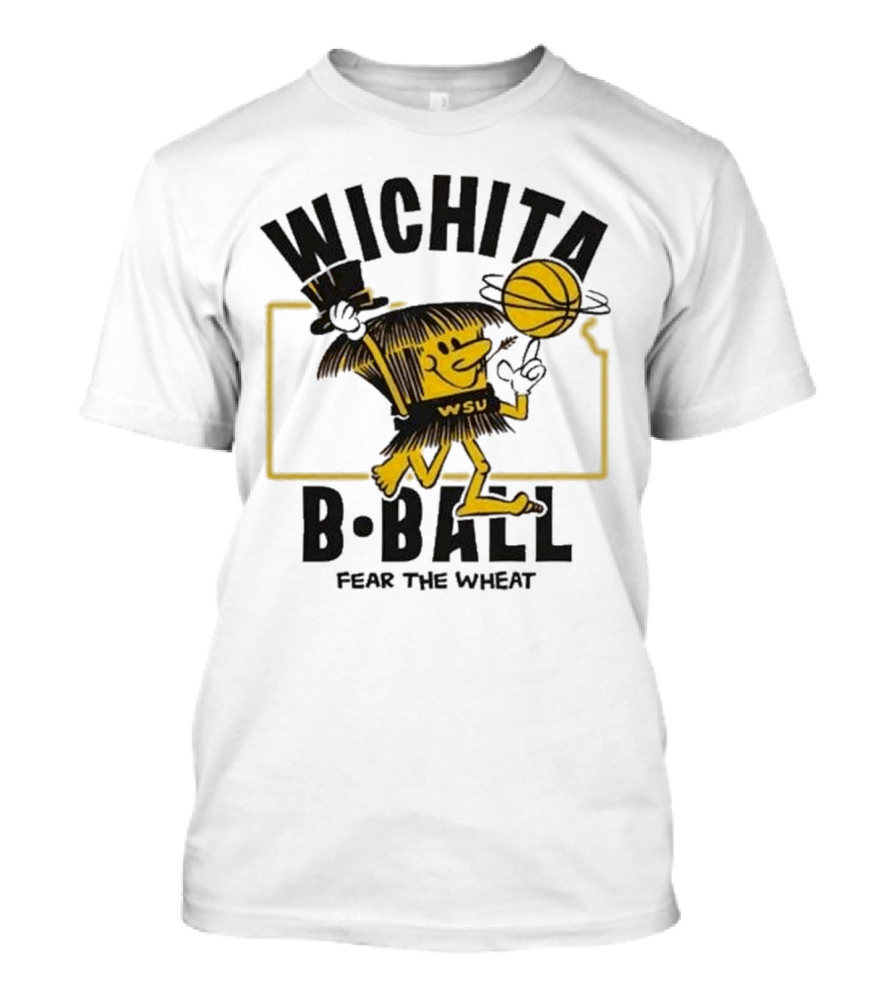 Wichita State B-Ball WSU Fear The Wheat T-Shirt