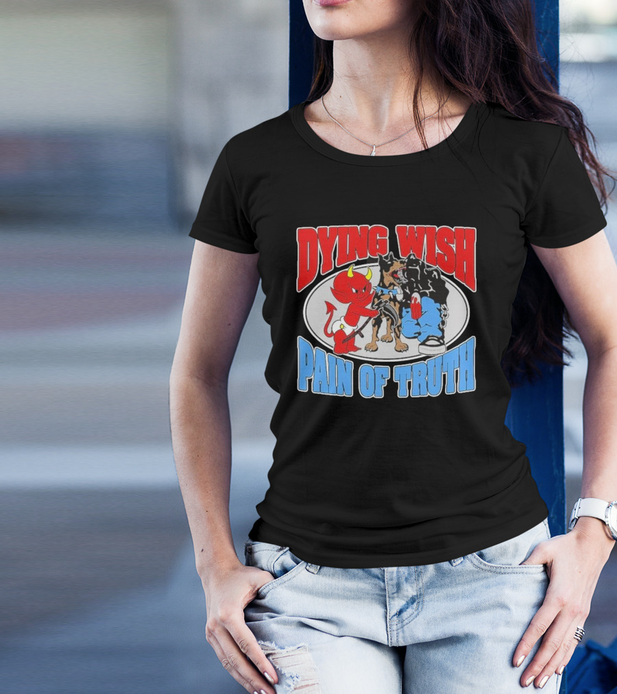Dying Wish Pain Of Truth Devil And Dog Confrontation T-Shirt