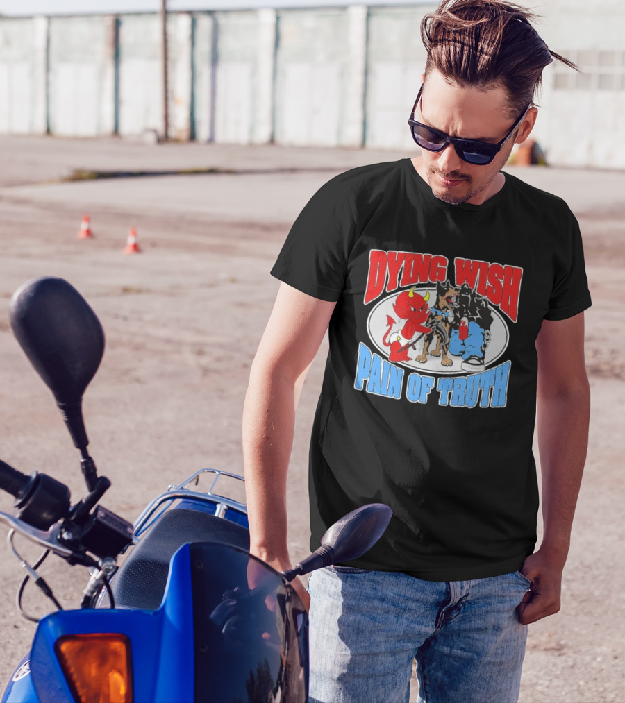 Dying Wish Pain Of Truth Devil And Dog Confrontation T-Shirt