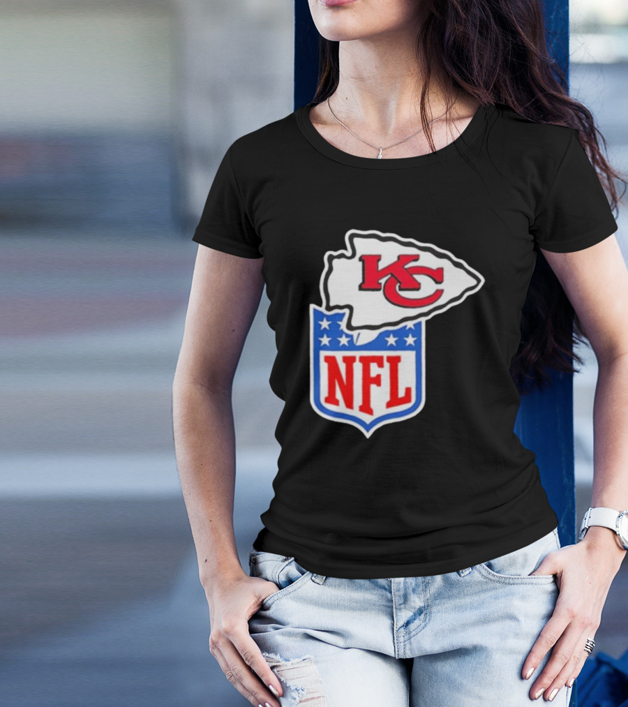 Kansas City Chiefs NFL Shield Emblem Collaboration T-Shirt