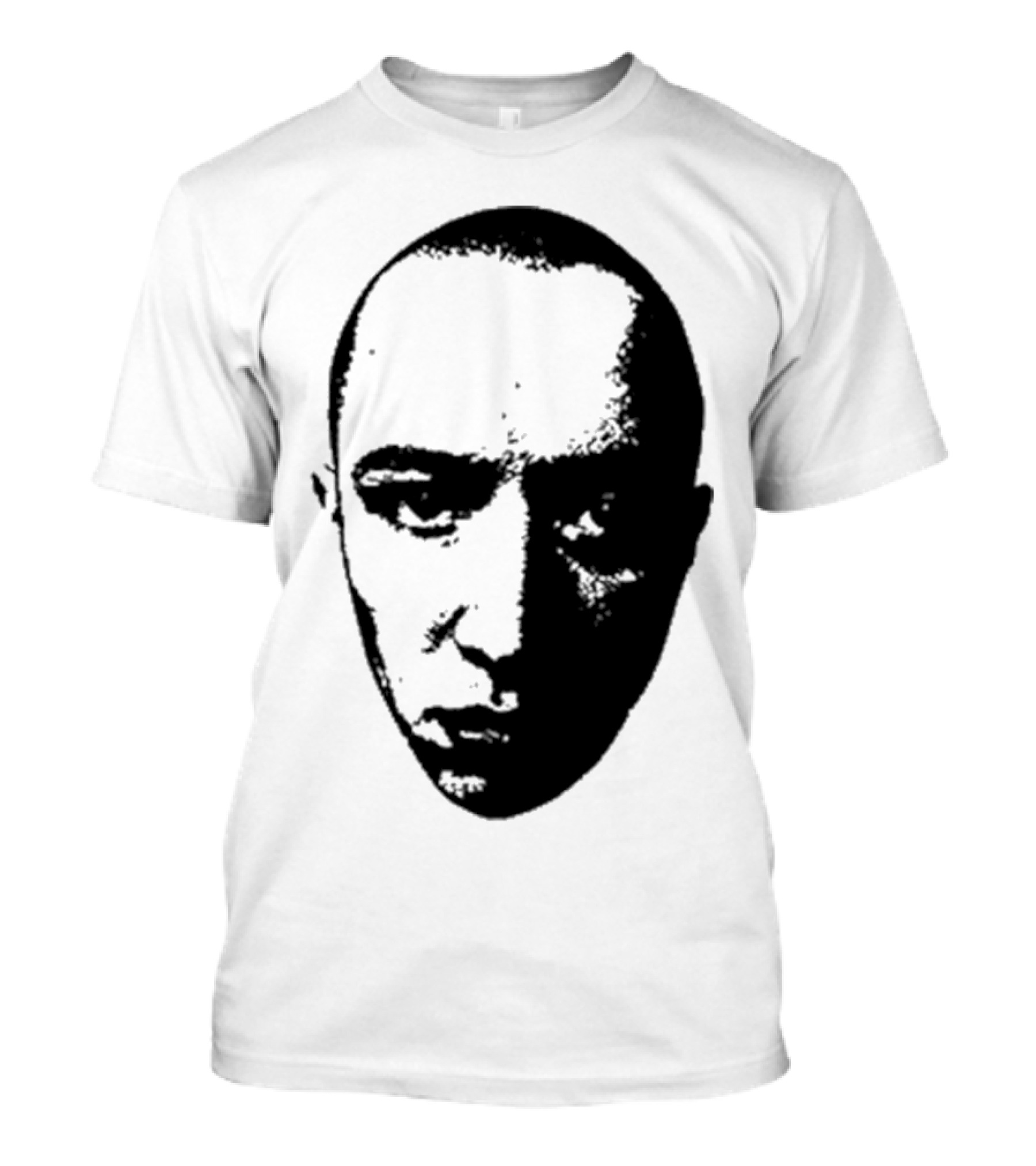 Jack Kays Jack Face 2024 Edgy Monochrome Portrait T-Shirt