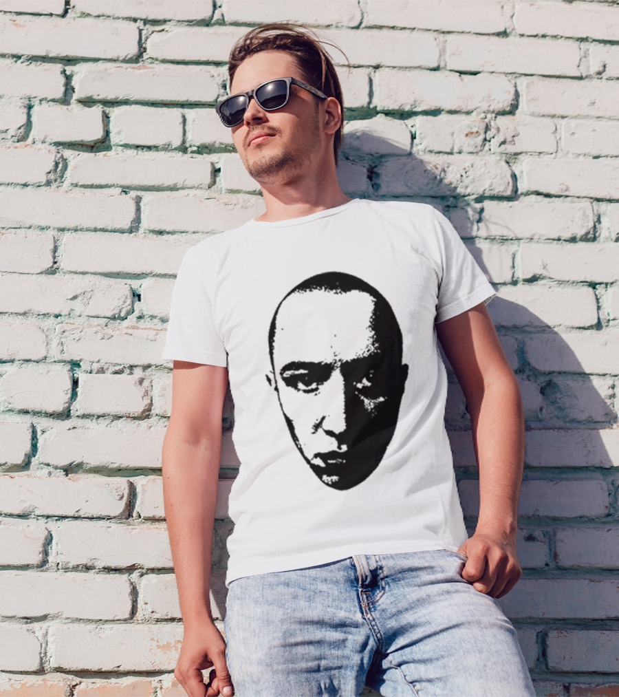 Jack Kays Jack Face 2024 Edgy Monochrome Portrait T-Shirt