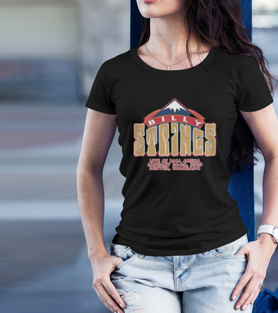 Billy Strings Live At Ball Arena Denver Colorado January 24-26 2025 T-Shirt