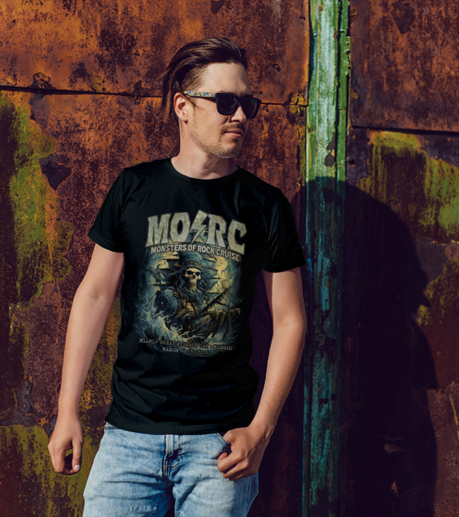 MO⚡RC Monsters Of Rock Cruise Miami Great Stirrup Cay Nassau March 10-15, 2025 T-Shirt