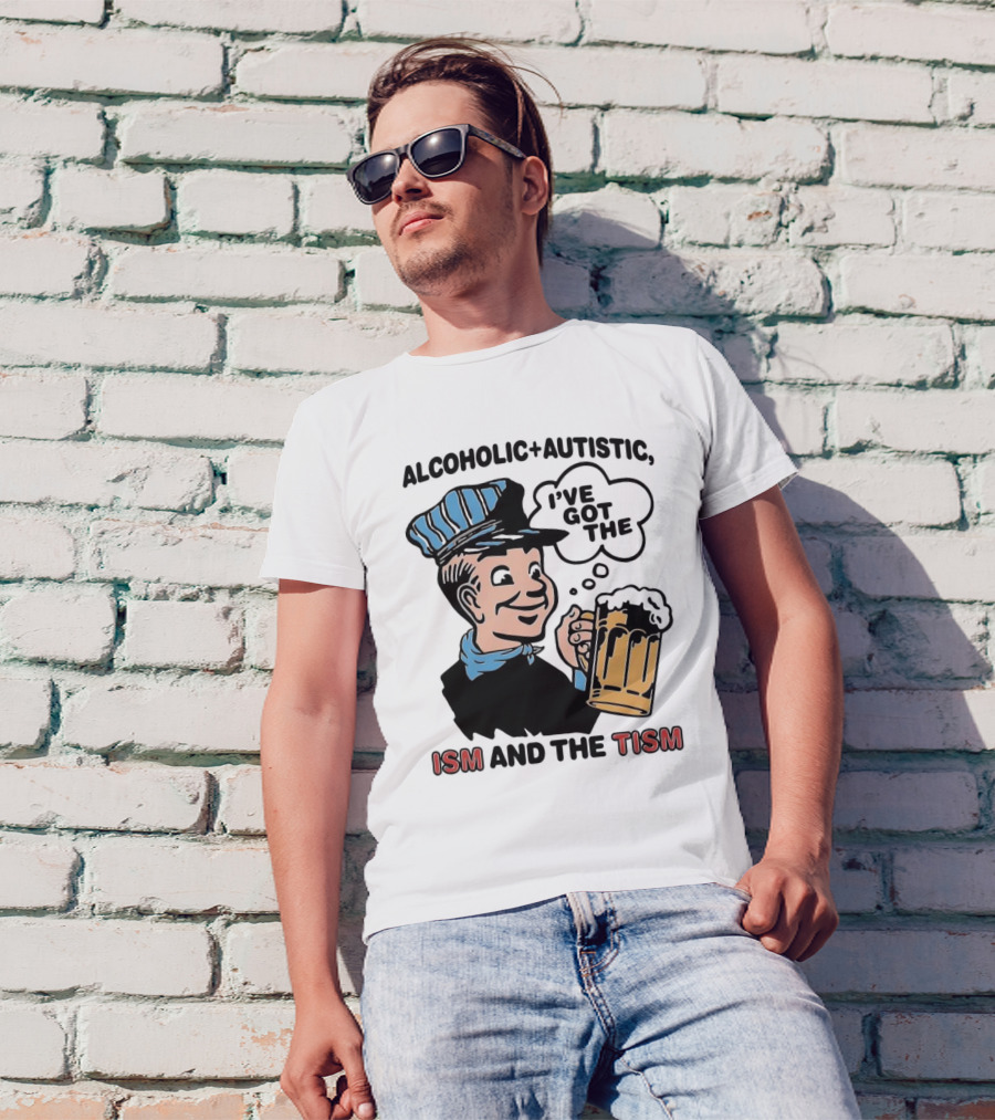 Alcoholic + Autistic I've Got The ISM And The TISM Retro Comic Style Drink Mug T-Shirt