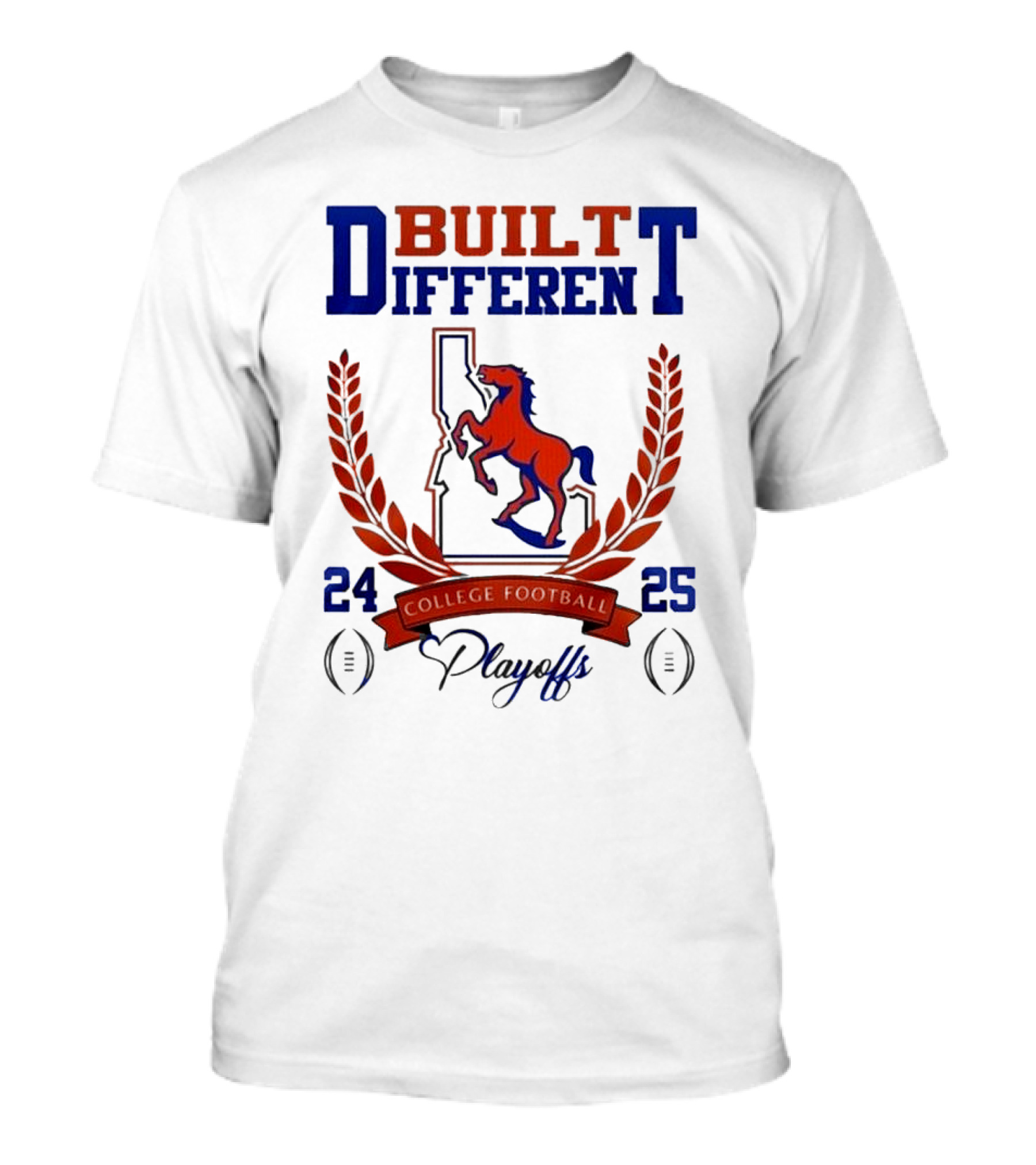 Boise State Broncos Built Different College Football Playoffs 24-25 T-Shirt