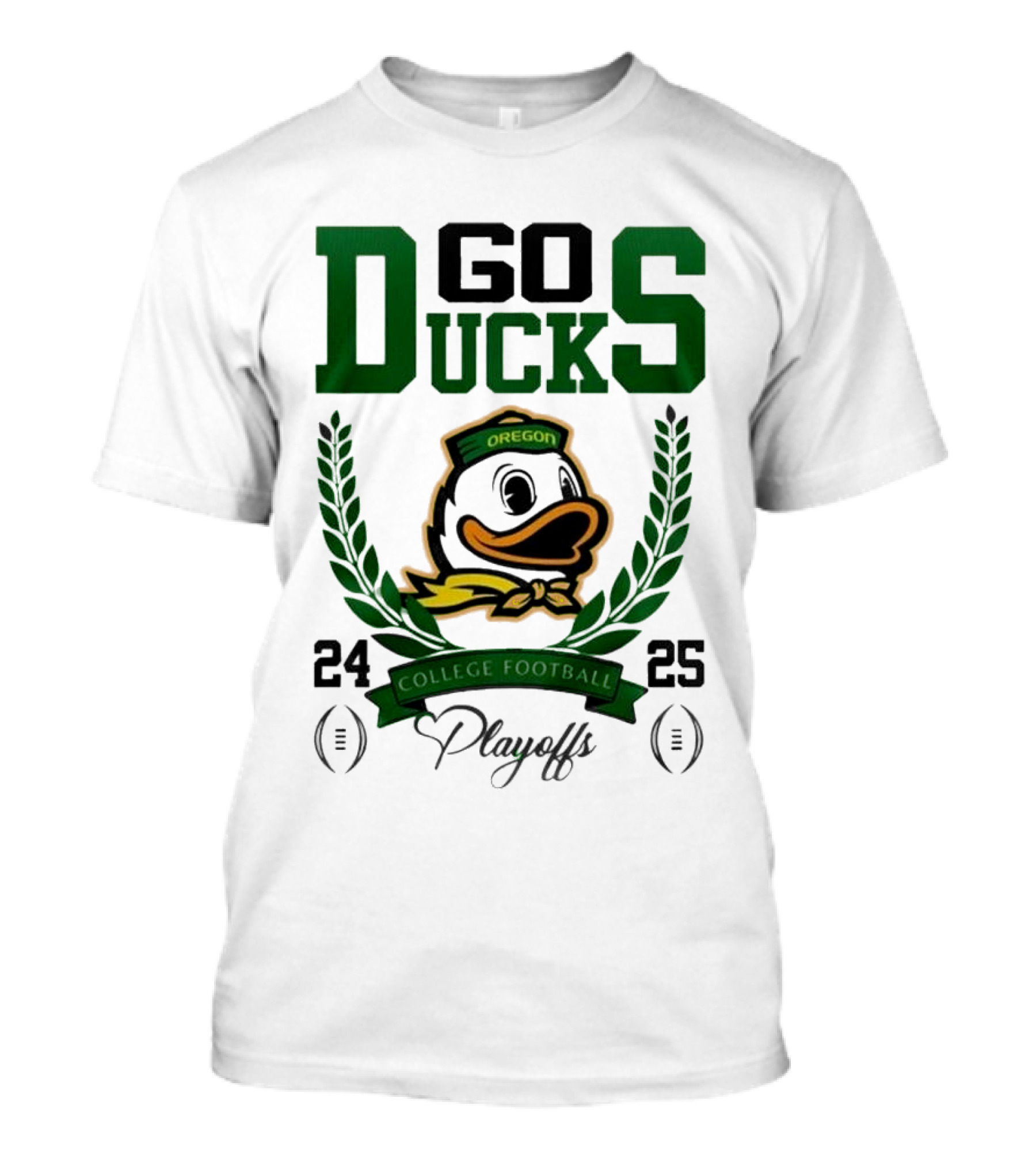 Go Ducks Oregon College Football Playoffs 24-25 T-Shirt