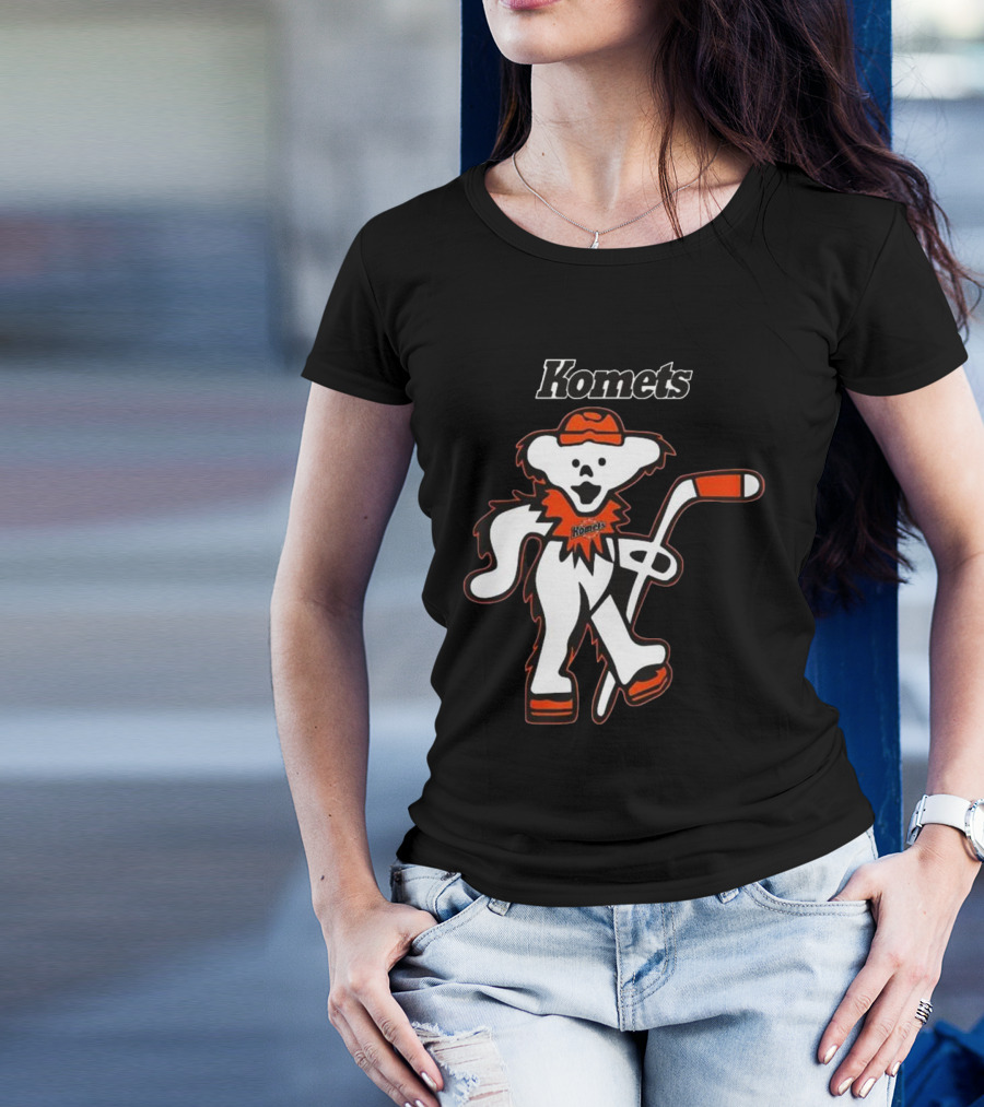 Komets Grateful Dead Hockey Bear Fan Night T-Shirt