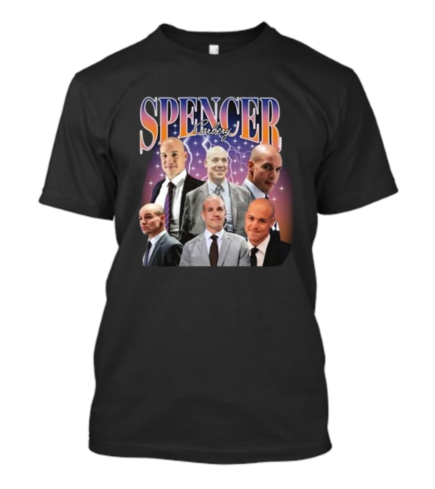 Spencer Carbery DJ Gingsnapz Multi-Portrait Collage T-Shirt