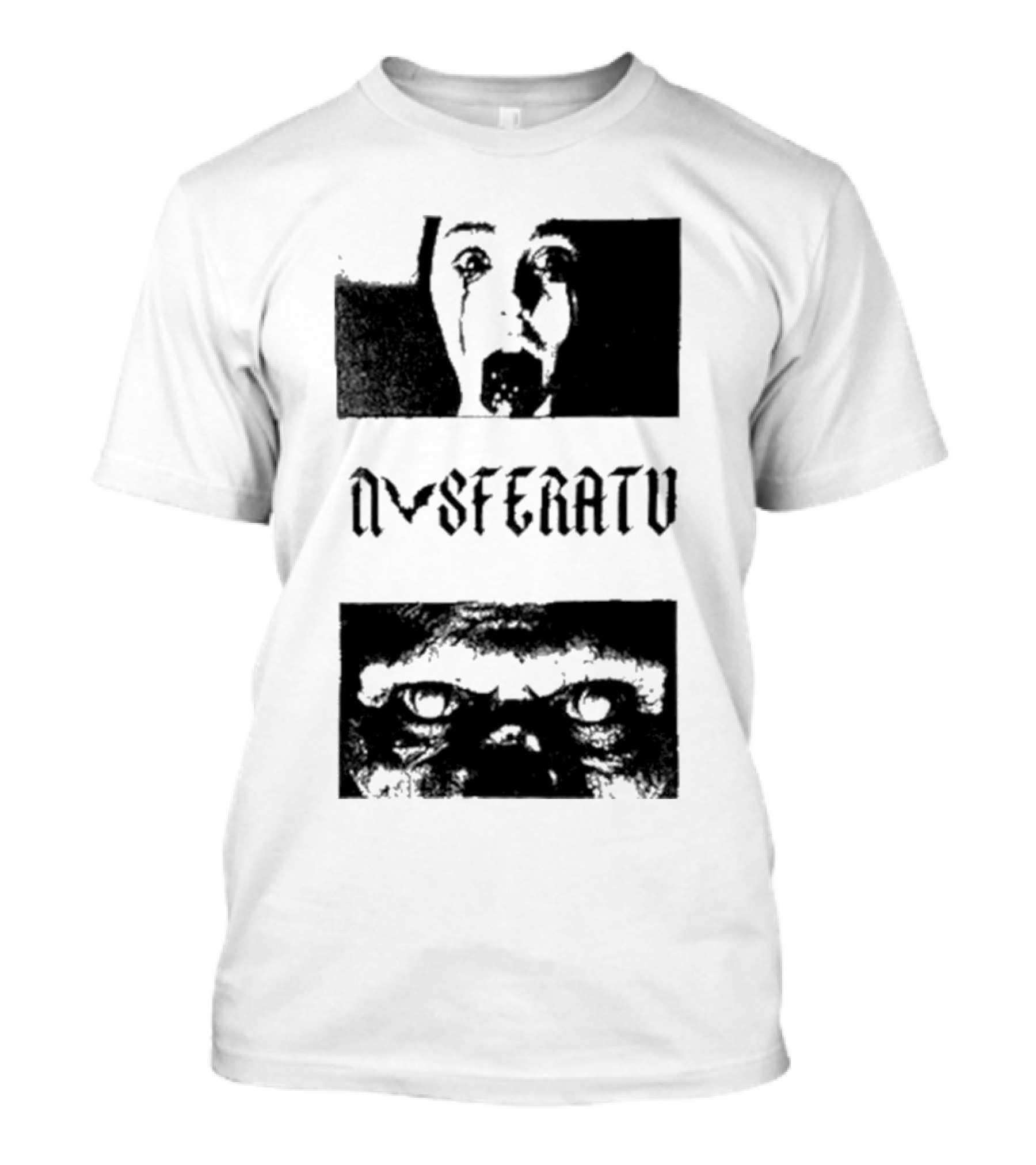 Nosferatu Horror Face Design With San Antonio Sharpist Influence T-Shirt