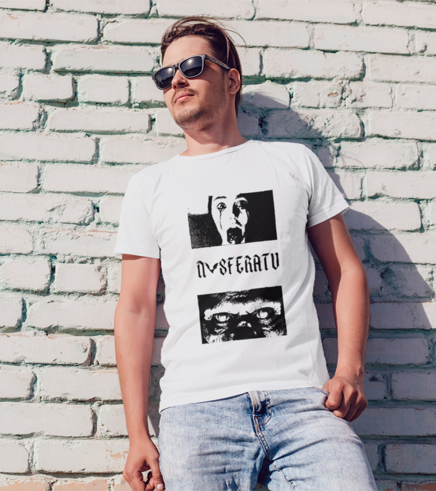 Nosferatu Horror Face Design With San Antonio Sharpist Influence T-Shirt