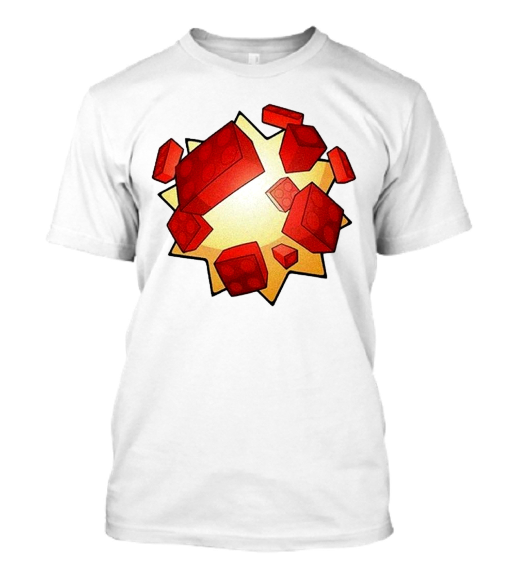 Trending Unusual Worldwide Bloxxer Exploding Red Blocks Left Overs T-Shirt