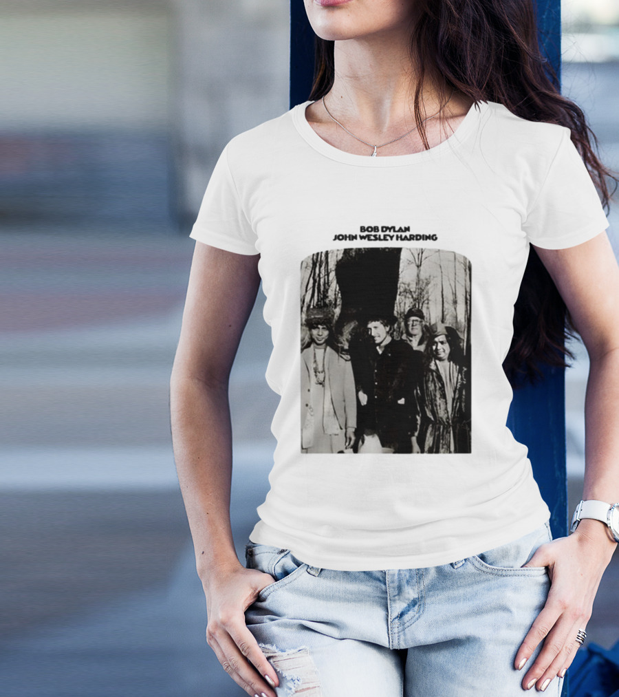 Bob Dylan John Wesley Harding Album Cover Image T-Shirt
