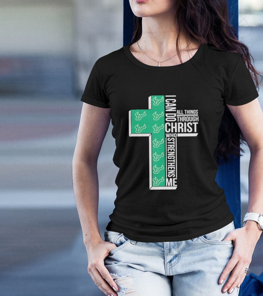 South Florida Bulls Christian Faith Empowerment With Cross T-Shirt