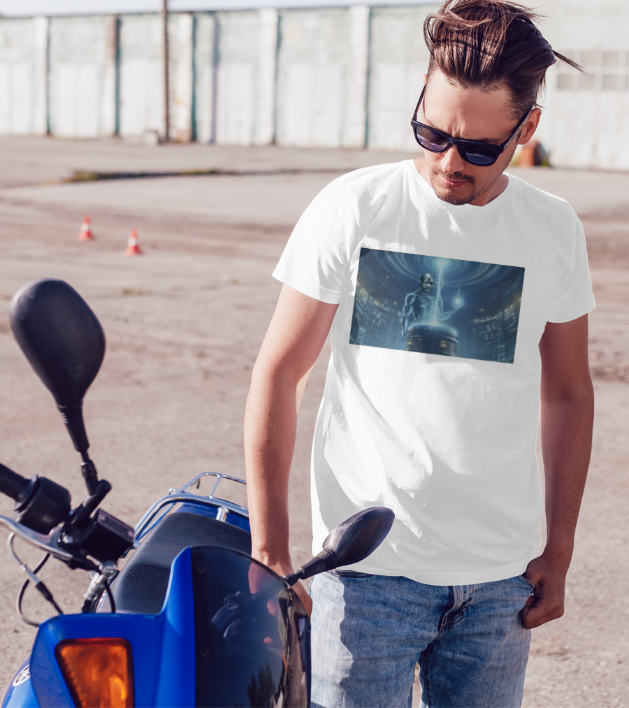 0Xerrl George Droyd Reactor Cybernetic Energy Power Core T-Shirt