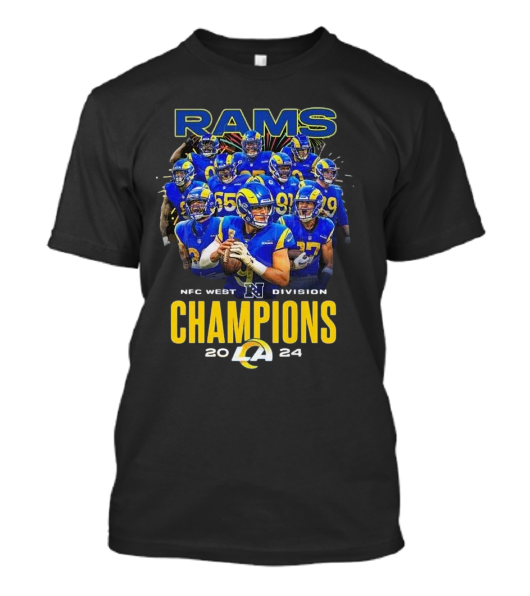 Rams NFC West Division Champions 2024 Players Los Angeles T-Shirt
