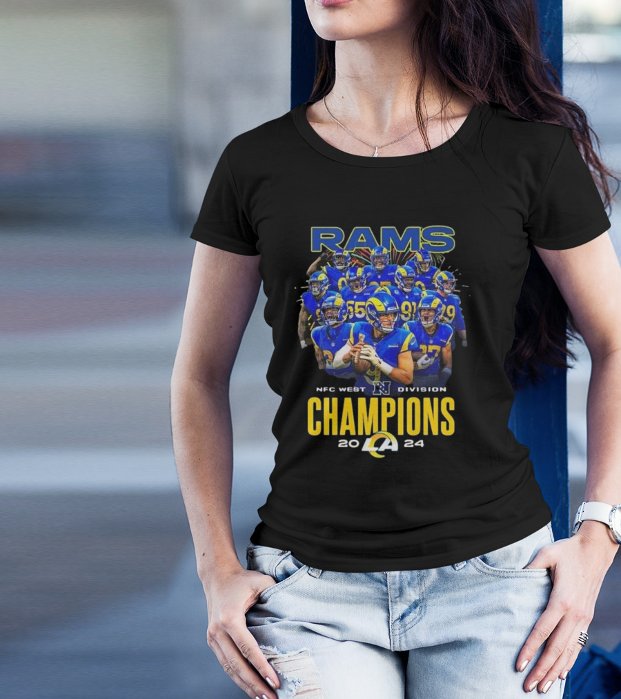 Rams NFC West Division Champions 2024 Players Los Angeles T-Shirt