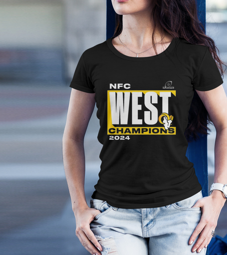 NFC West Champions 2024 Los Angeles Rams Playoffs Fan T-Shirt