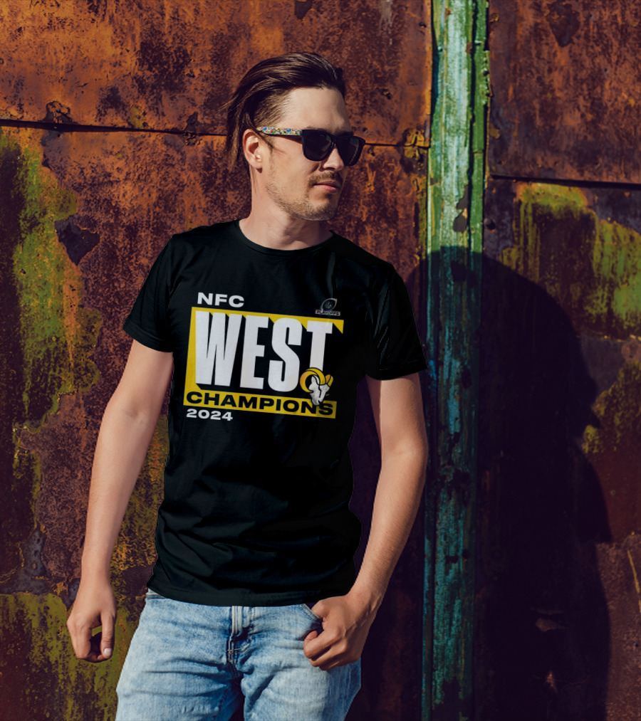 NFC West Champions 2024 Los Angeles Rams Playoffs Fan T-Shirt
