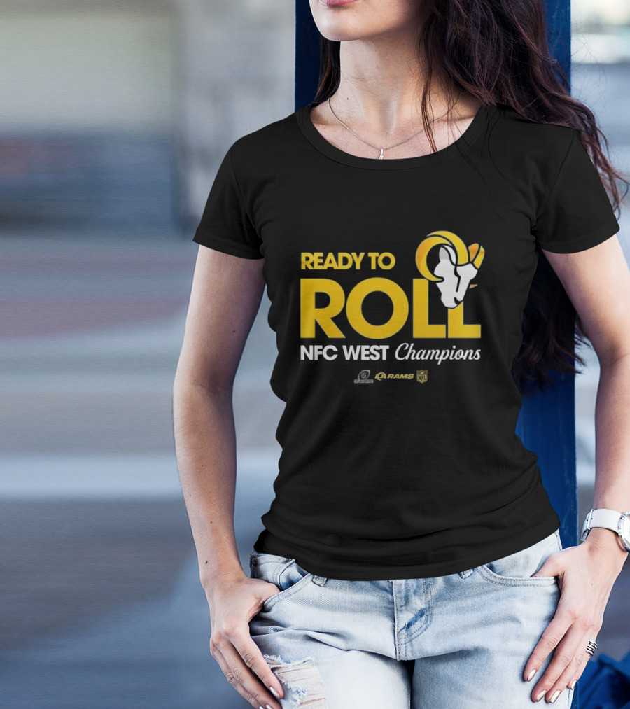 Los Angeles Rams Ready To Roll NFC West Champions T-Shirt