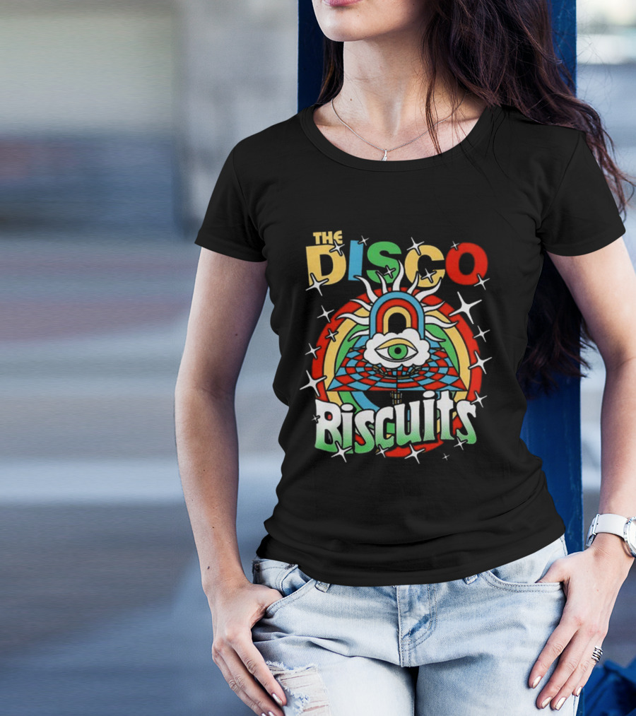 The Disco Biscuits Eye Pyramid Starburst NYE 2025 T-Shirt